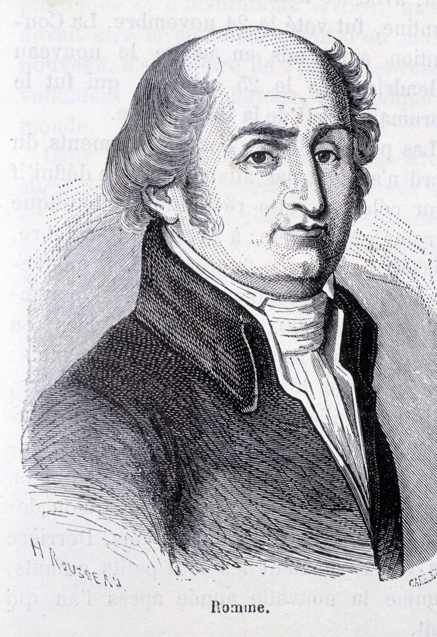 Portrett av Charles Gilbert Romme, fransk politiker (1750-1795) - i ""L