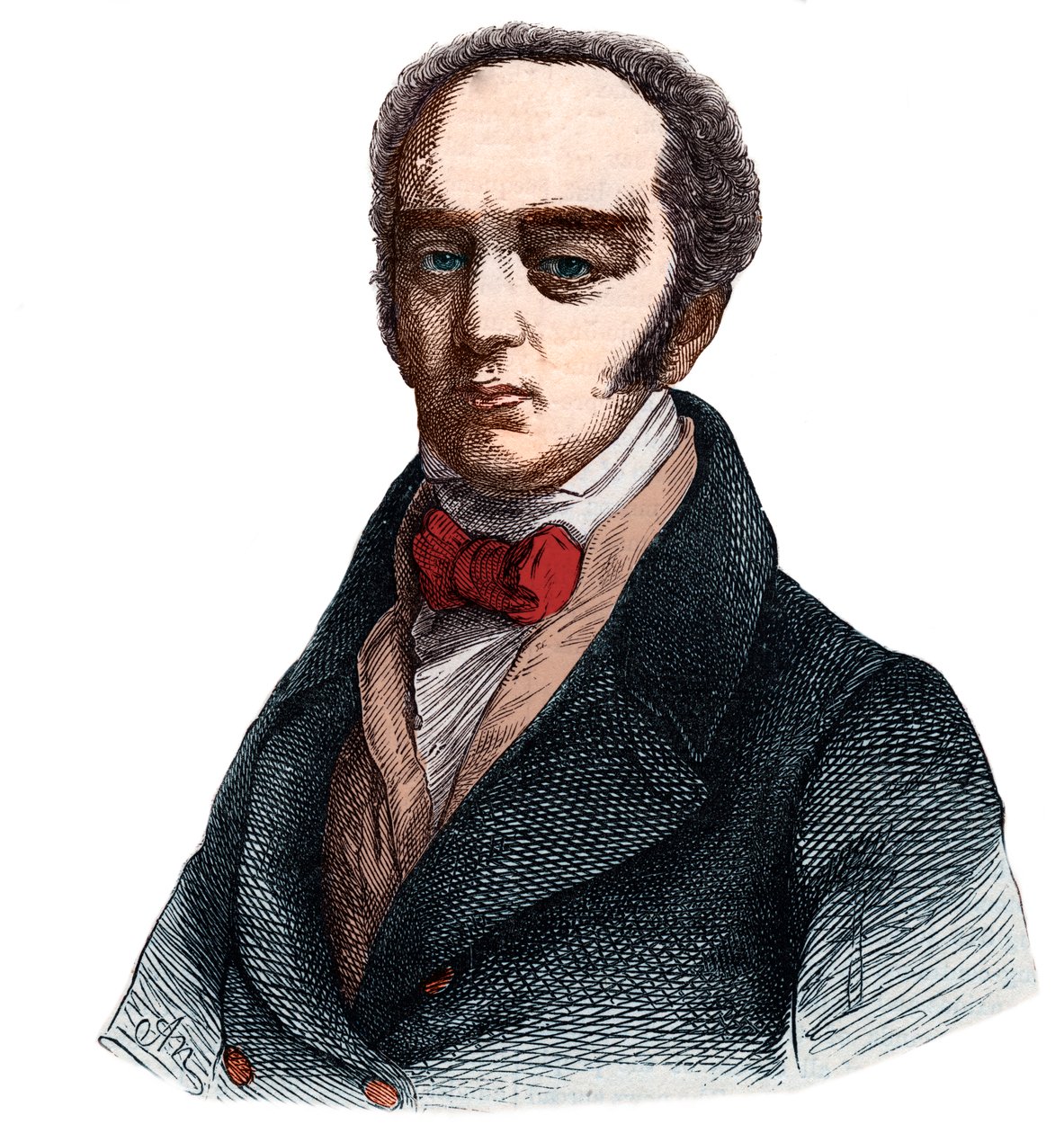 Portrett av Charles Grey, 2nd Earl Grey (1764-1845) engelsk whig (liberal) politiker. av French School
