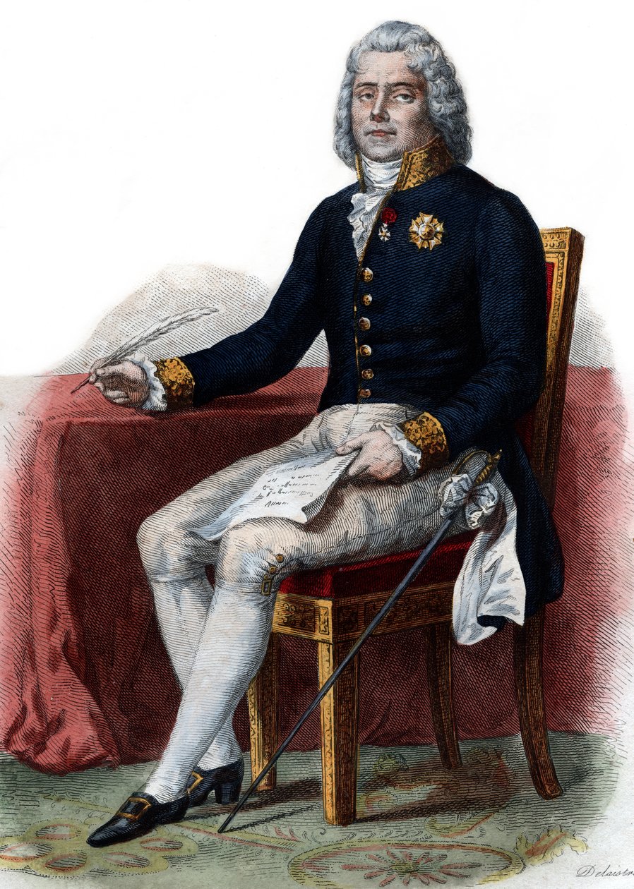 Portrett av Charles Maurice de Talleyrand Perigord (1754-1838), 1. prins de Benevent, fransk diplomat. av French School