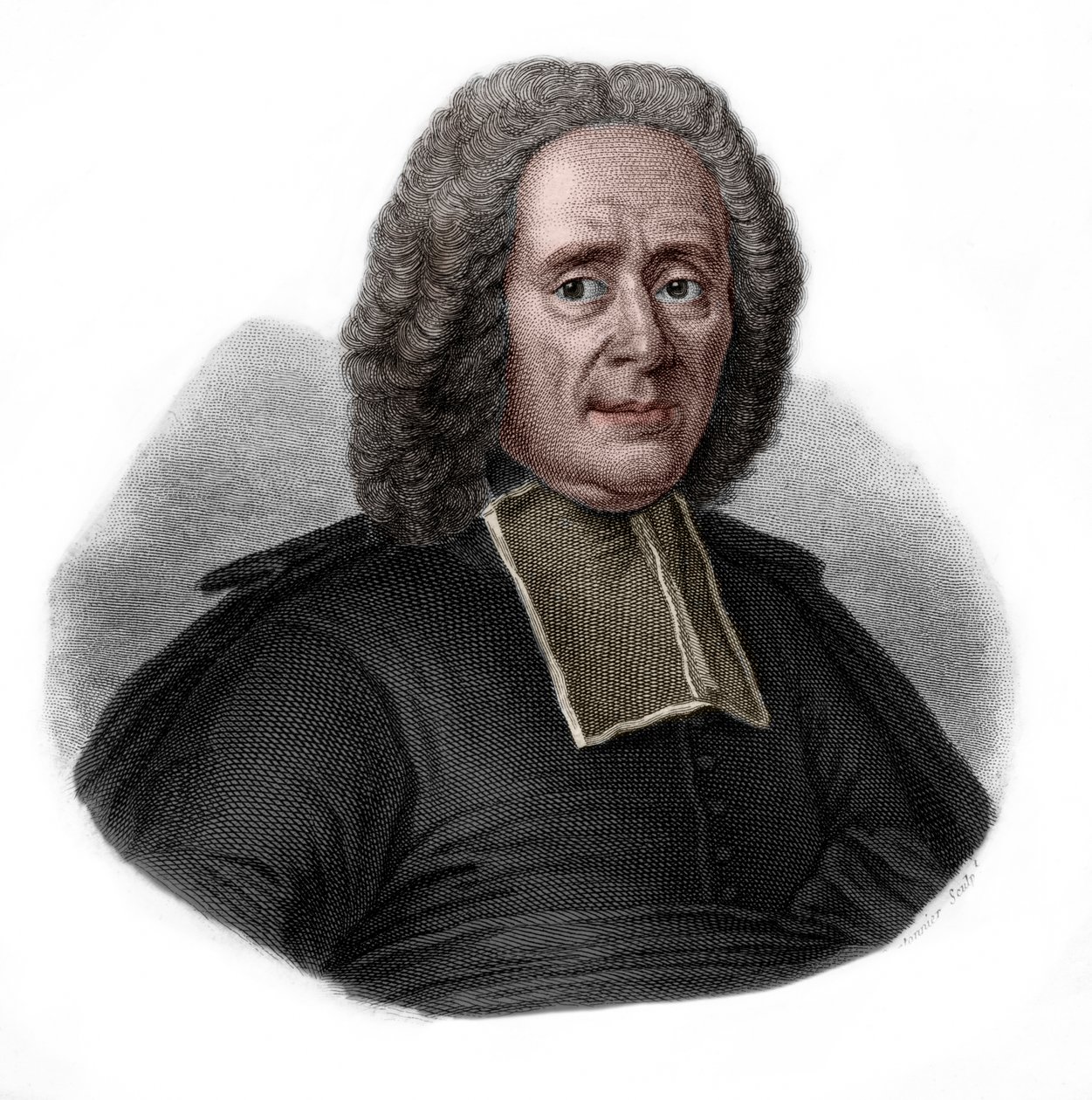 Portrett av Charles Rollin (1661-1741) fransk historiker og pedagog. av French School