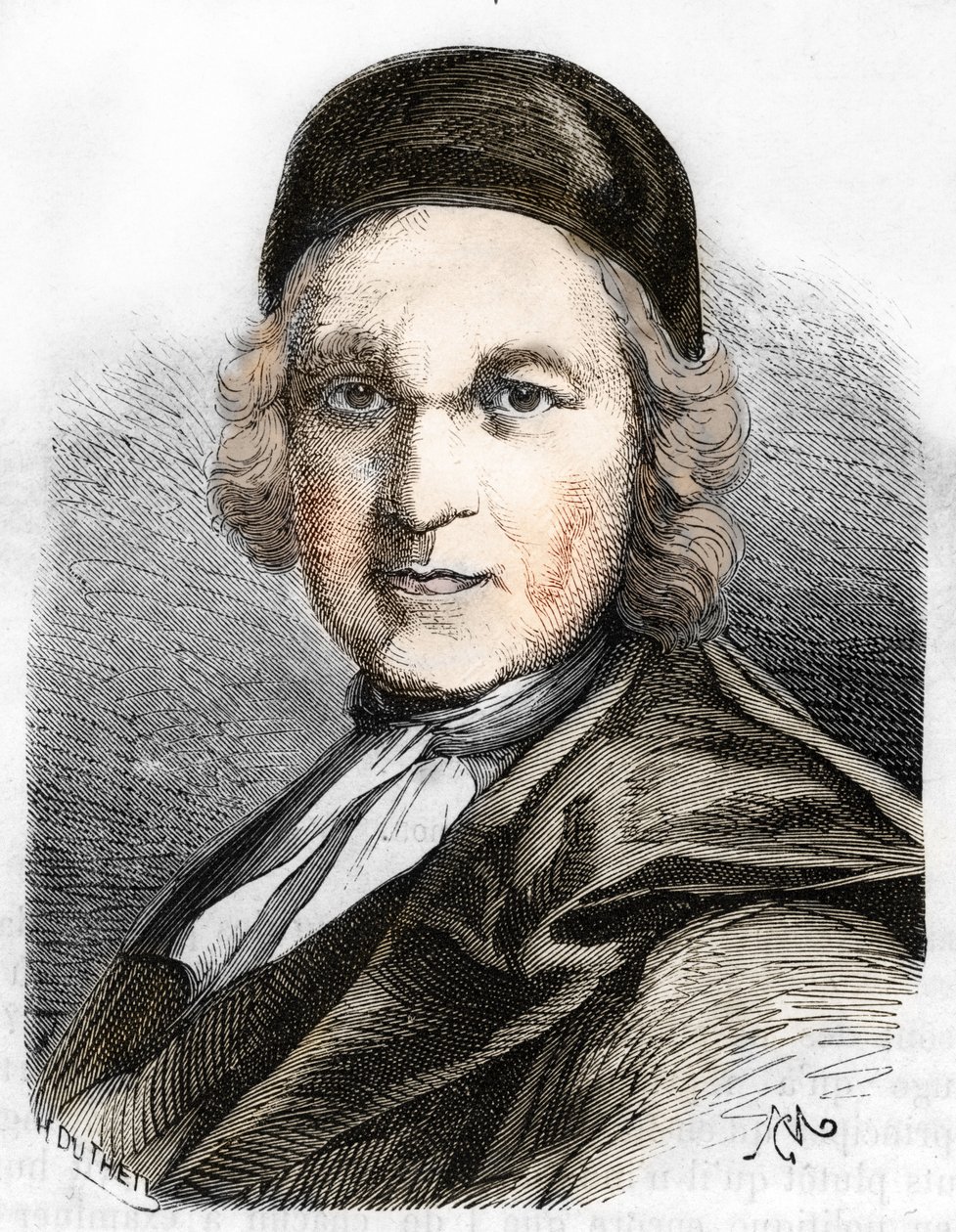 Portrett av Charles de Saint evremond av French School