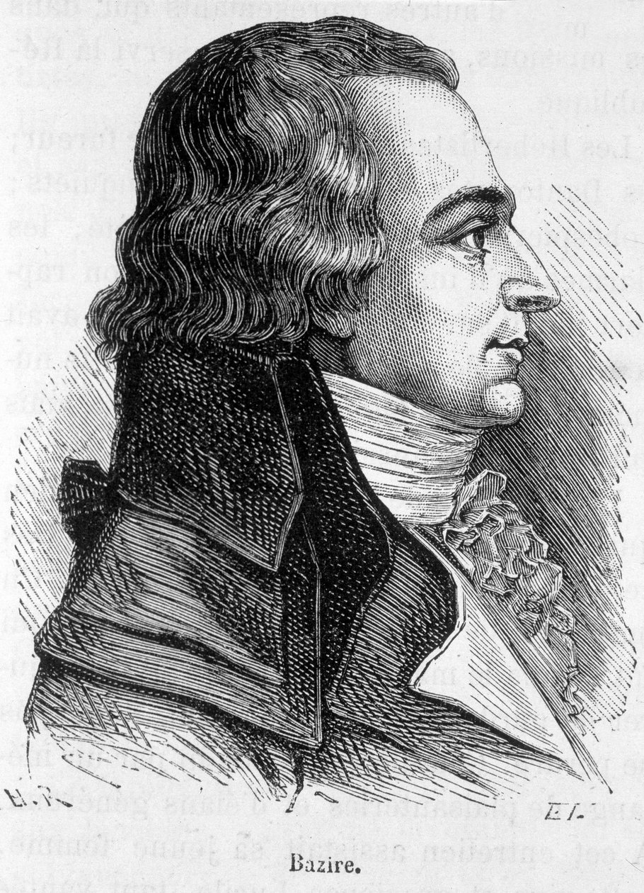 Portrett av Claude Basire eller Bazire (1764-1794), fransk politiker - i "" L