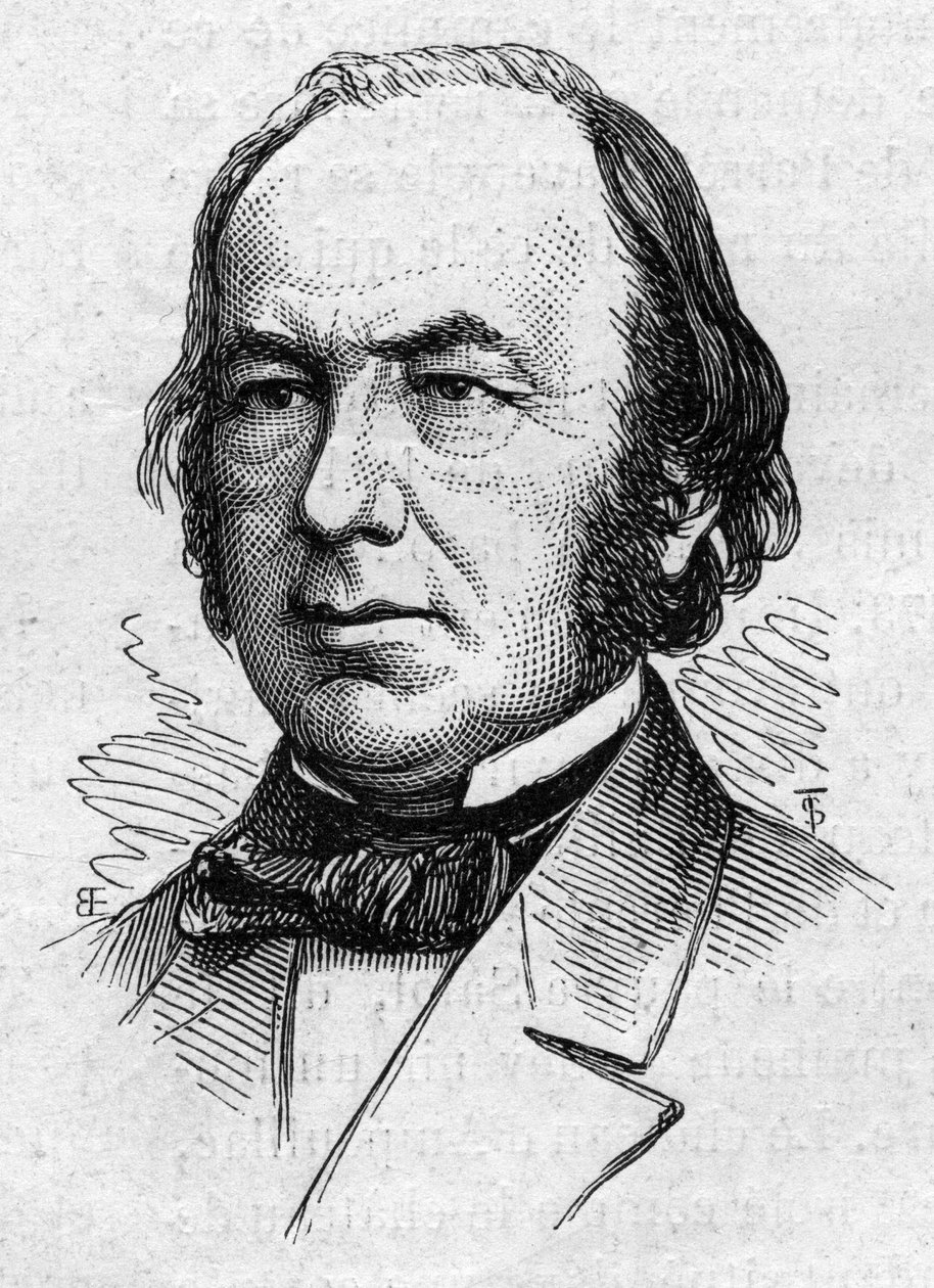 Portrett av Claude Bernard (1813-1878), fransk medisinsk fysiolog og akademiker. Gravering i "" Le Monde Illustré"" nr. 883 av 14. mars 1874. av French School
