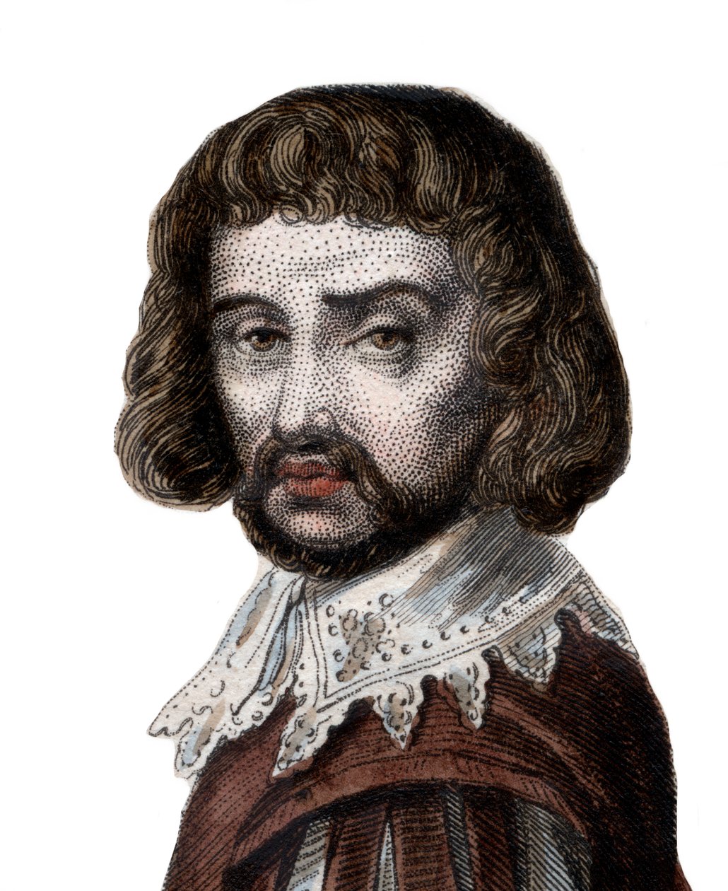 Portrett av Claude Gellee kalt Le Lorrain (1600-1682), fransk maler. av French School