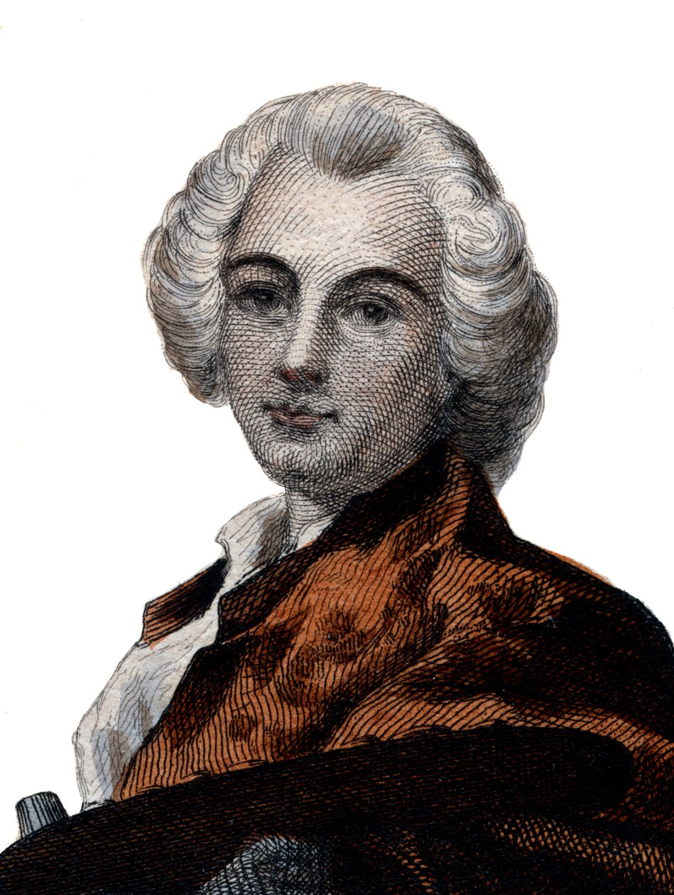 Portrett av Claude Joseph Vernet (1714-1789), fransk maler. av French School