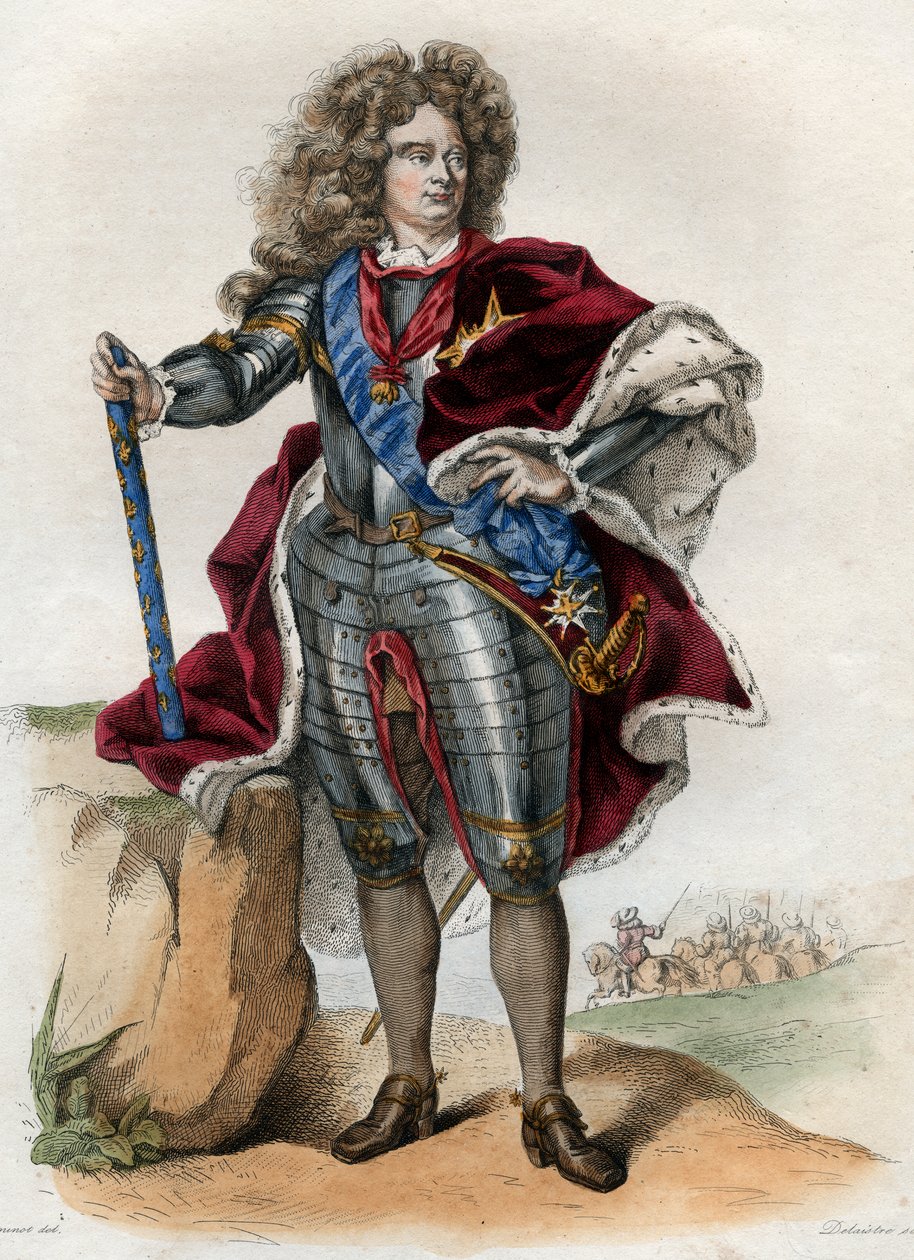 Portrett av Claude Louis Hector de Villars (1653-1734), marskalk av Frankrike, prins av Martigues, markis deretter Duc de Villars, Vicomte de Melun. av French School