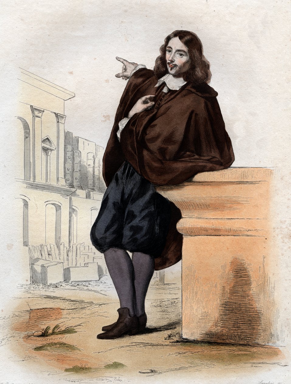 Portrett av Claude Perrault (1613-1688), fransk arkitekt, lege og anatom. av French School