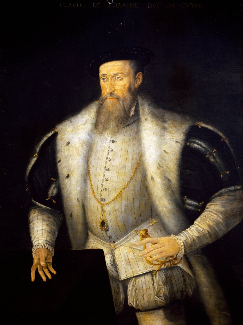 Portrett av Claudius I av Lorraine (slottet Conde-sur-Moselle av French School