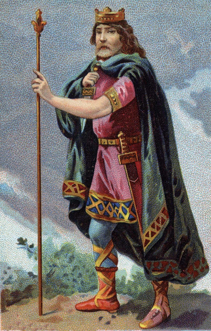 Portrett av Clotaire (Clothaire) I, kongen av frankerne av 511a 561). av French School