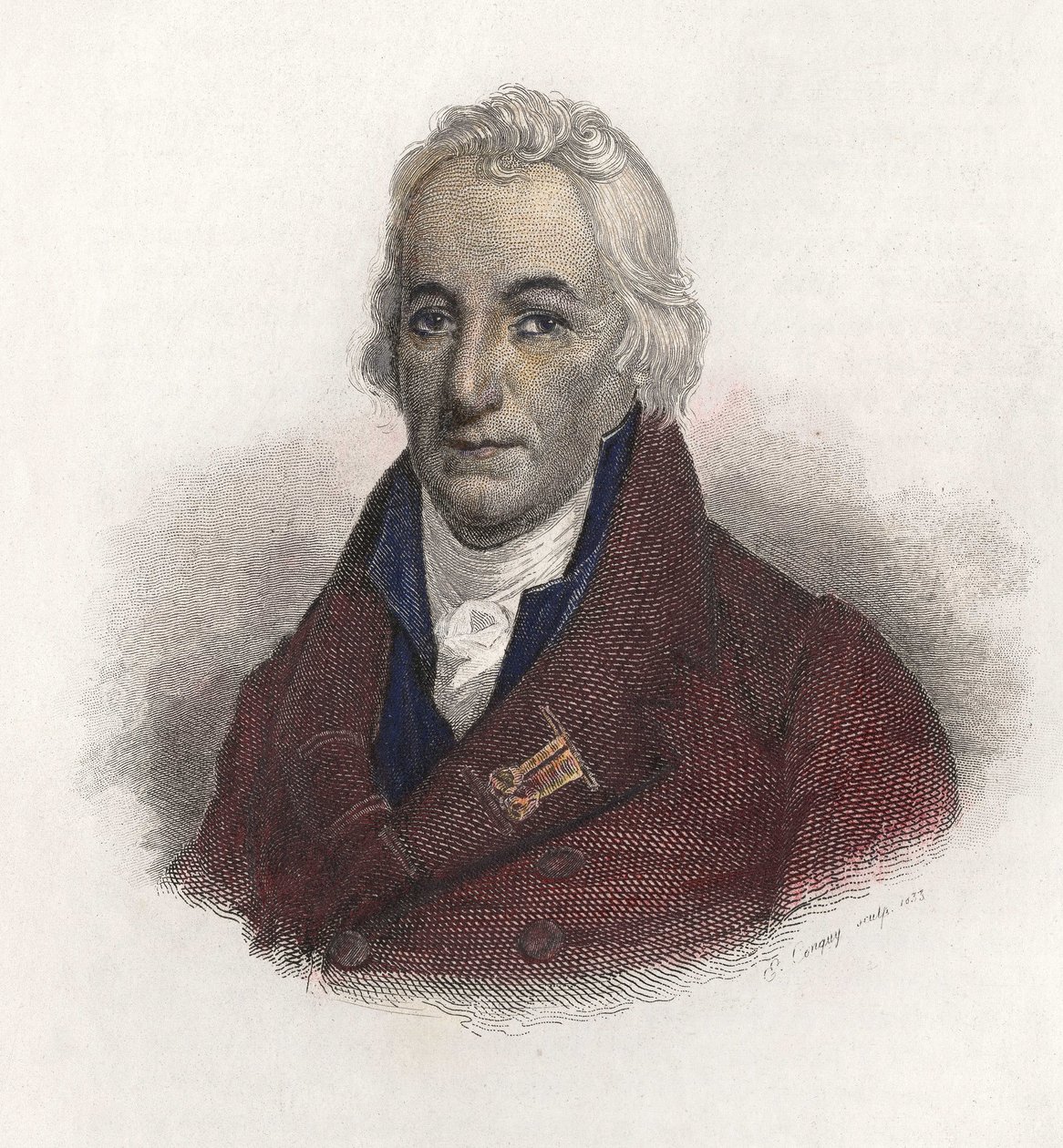 Portrett av grev Claude Berthollet (1748-1822), fransk kjemiker. i «Portraits des Hommes Useful» av French School