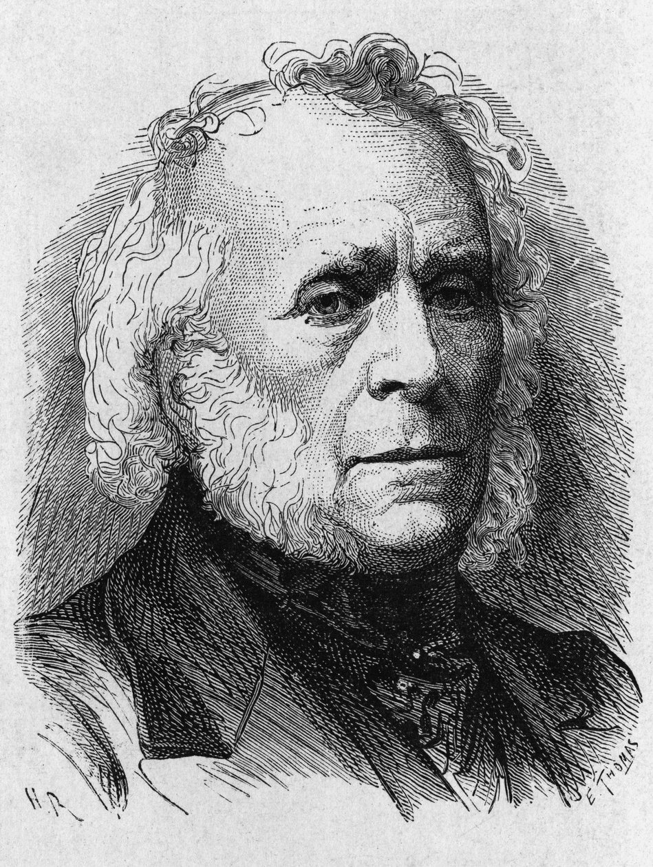Portrait of David Brewster (1781 - 1868) - in “” Album of Science; Illustrous Scholars; Great Discoveries””” 1896. av French School