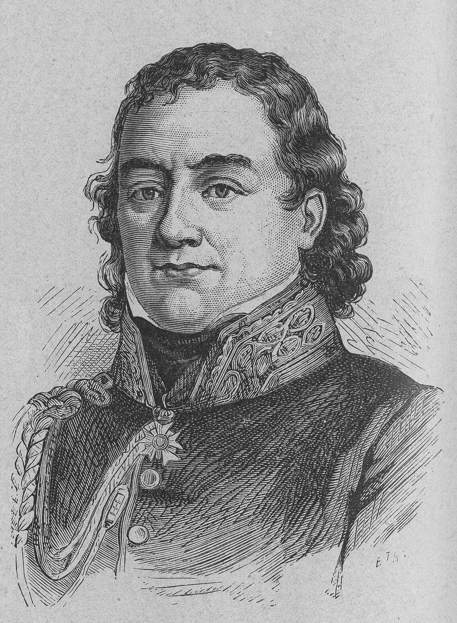 Portrett av Dominique Jean, Baron Larrey (1766 - 1842), fransk militærkirurg - i "" Album de la Science; berømte vitenskapsmenn; Store funn""" 1896. av French School