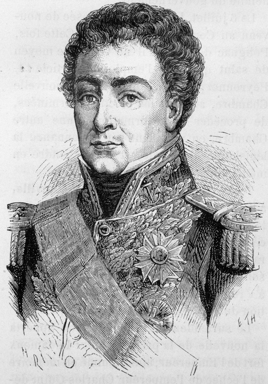 Portrett av Duperré, admiral og Peer av Frankrike (1775 - 1846) - i "" L