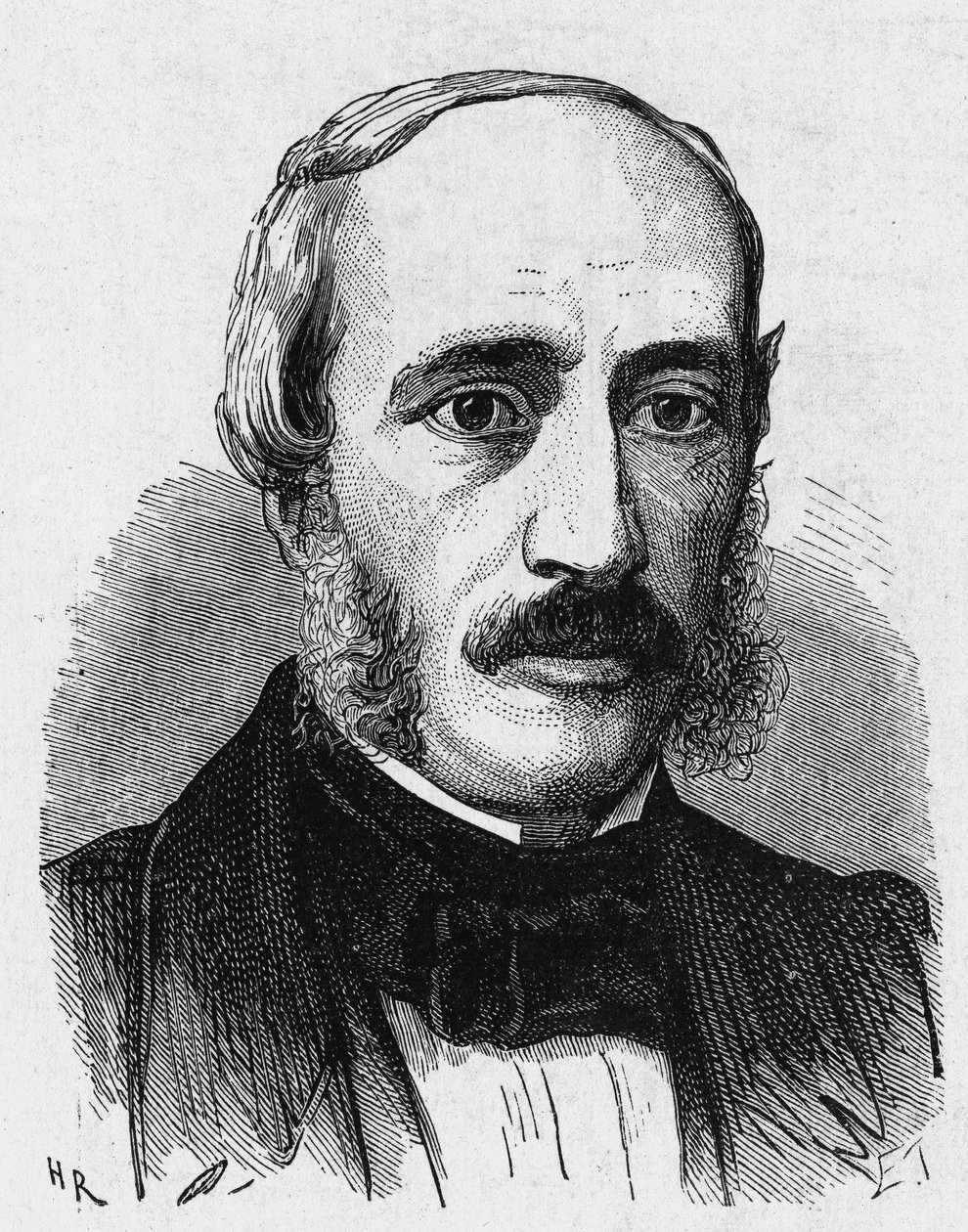 Portrait of Edmond Becquerel (1820 - 1891), French physicist - in “Album de la Science; illustrious scientists; Grandes discoveries””” 1896. av French School