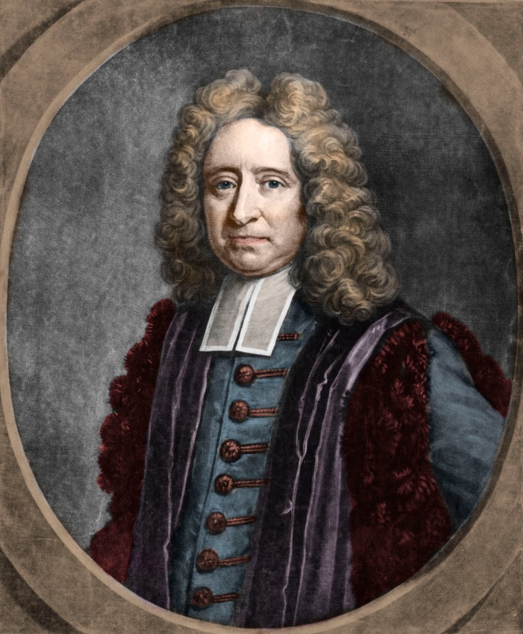 Portrett av Edmond Halley (1656-1742) engelsk astronom av French School
