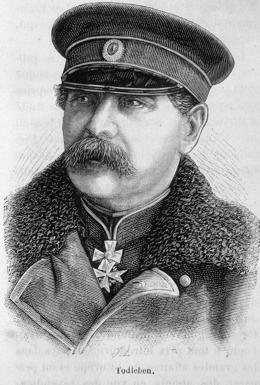 Portrett av Edouard Ivanovich Totleben (eller Todleben) av French School