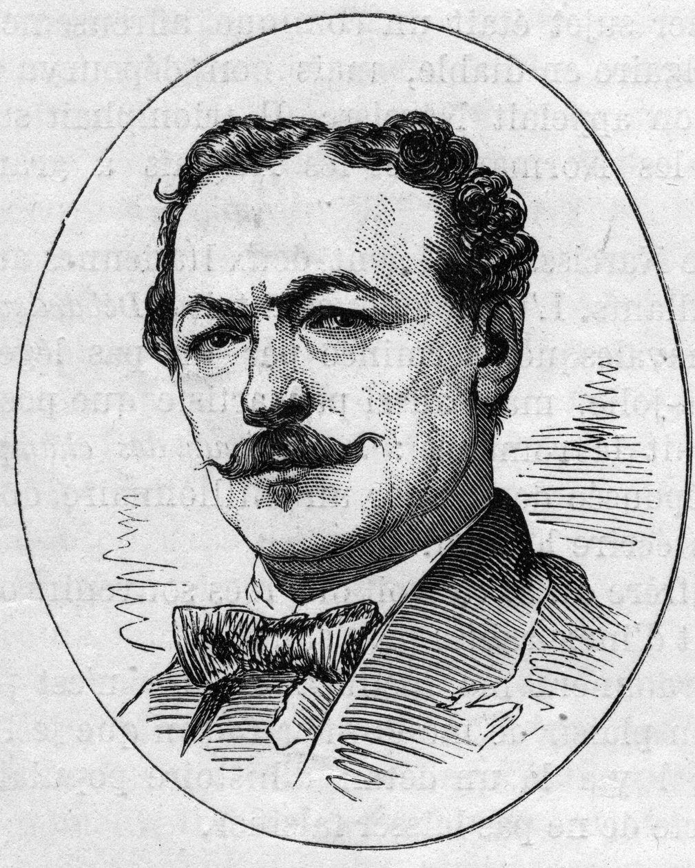 Portrett av Edouard Louis Dubufe (1820-1883), fransk maler. Gravering i "" Le Monde Illustré"" nr. 890 av 2. mai 1874. av French School