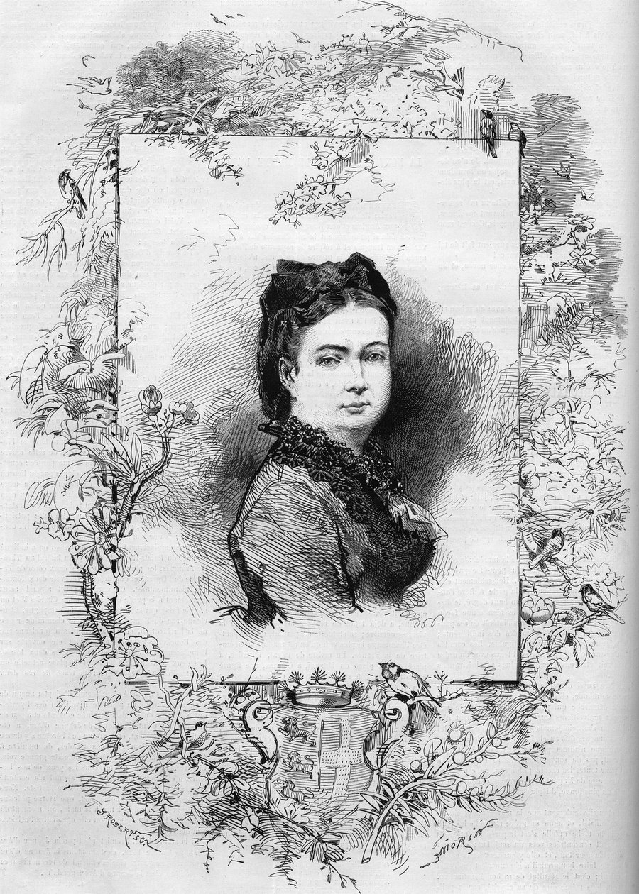 Portrait of Elisabeth by Mac Mahon (nee Elisabeth de La Croix de Castries av French School