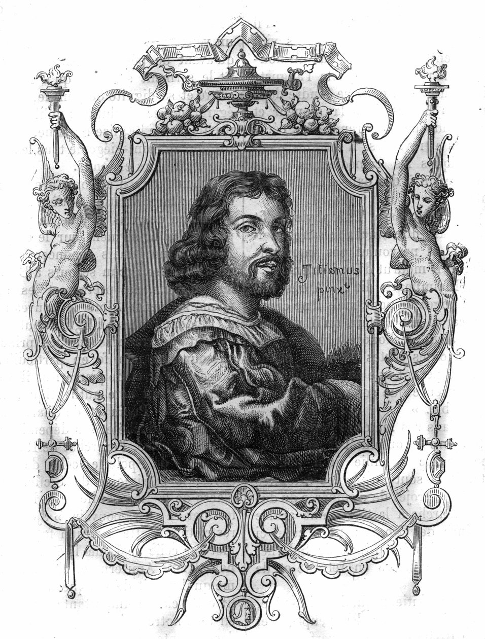 Portrett av keiser Otto I av Germania, kjent som den store (Otton, 912-973). Gravering i "Historien om pave-konger-dronninger-og-keisere gjennom århundrene"" av Maurice Lachatre av French School