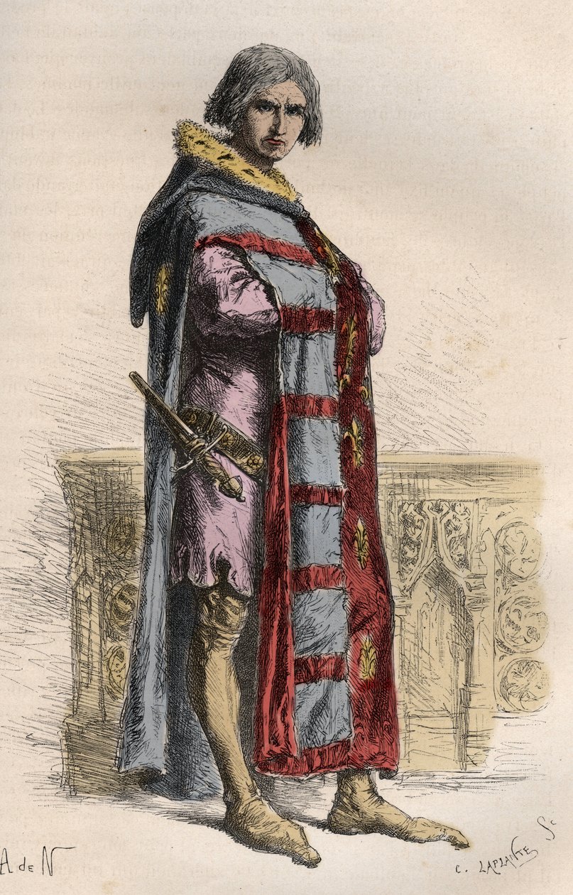 Portrait of Etienne Marcel, French merchant and politician (1315-1358) - Etienne Marcel (1310-1358) provost of the merchants of Paris - engraving from “” L