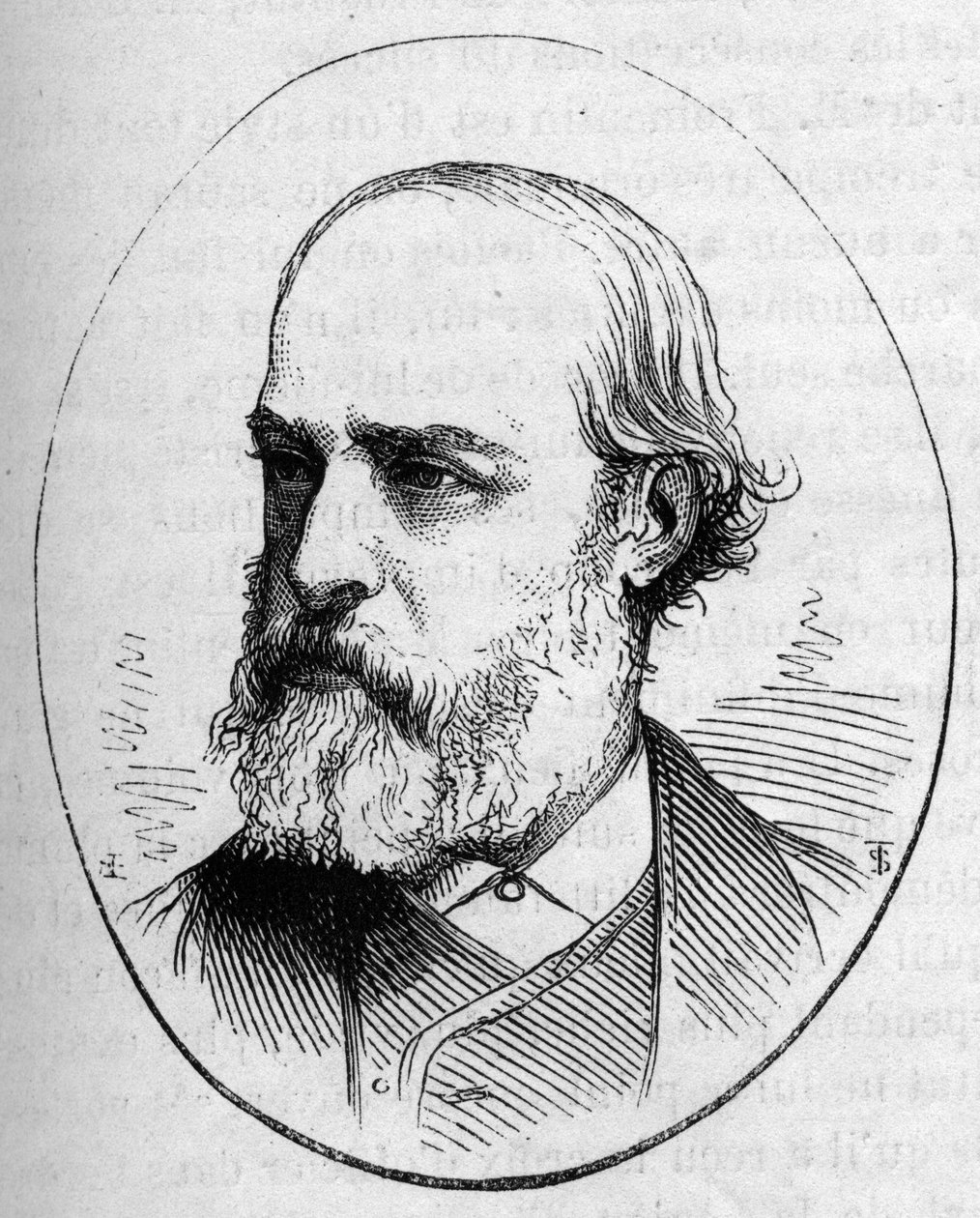 Portrett av Eugene Viollet le Duc (Viollet-le-Duc av French School