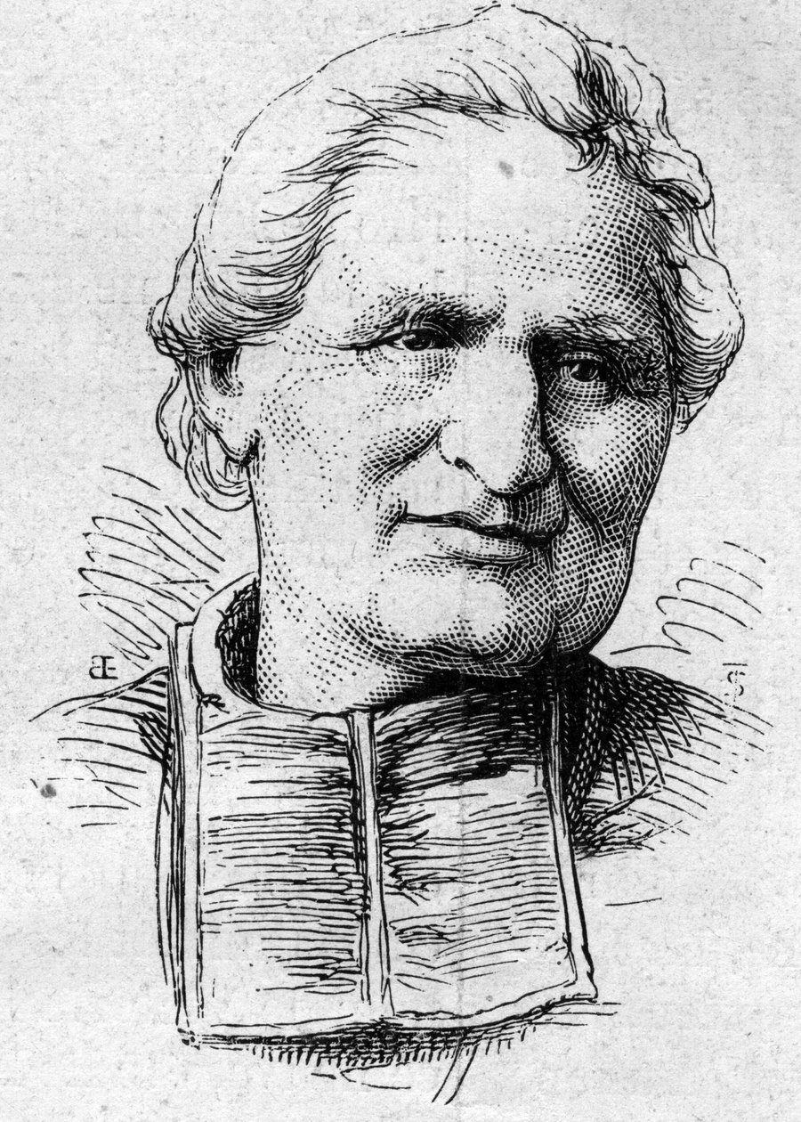 Portrett av Felix Dupanloup (1802-1878), fransk kirkelig og akademiker. Gravering i "" Le Monde Illustré"" nr. 883 av 14. mars 1874. av French School