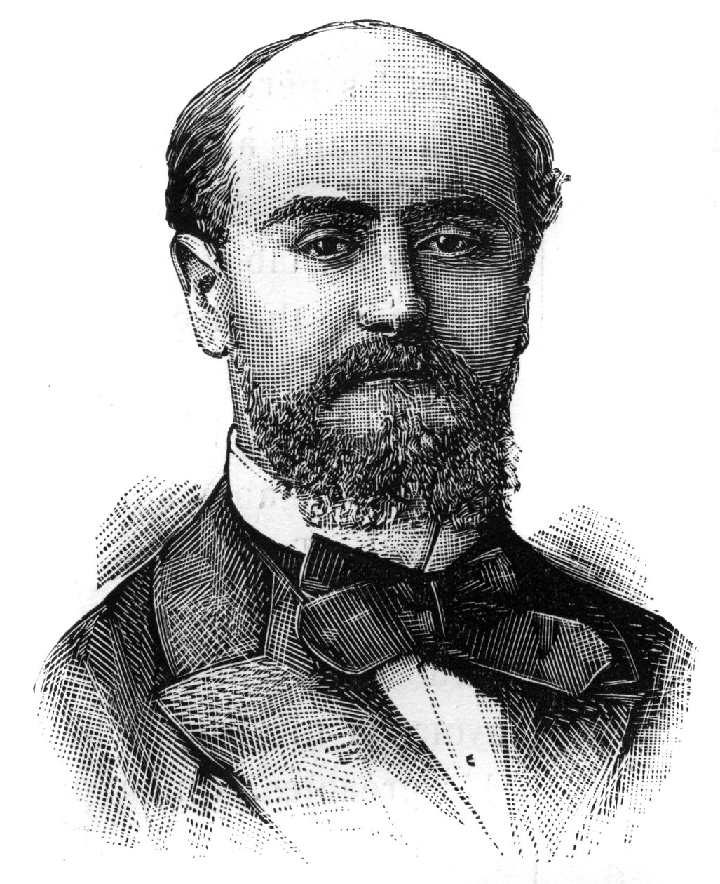 Portrait of Felix Granet (1849-1936), French politician. Engraving in “” Le Monde Illustré””, January 16 av French School