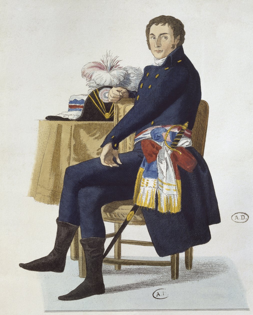 Portrett av Ferdinand Guillemardet, 1798 av French School