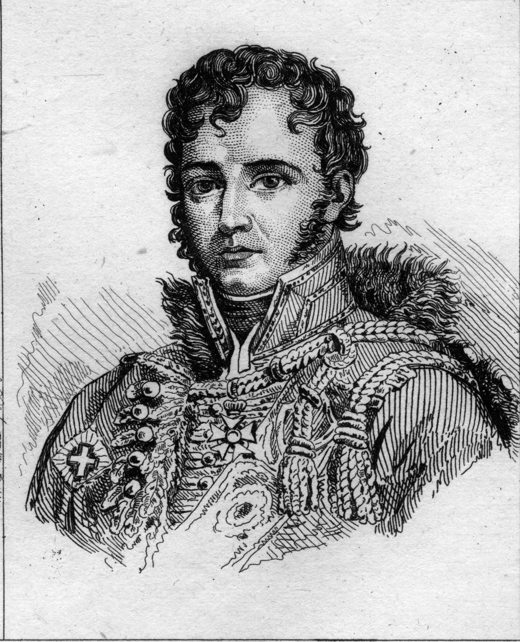 Portrett av Francois Antoine Charles Lallemand av French School