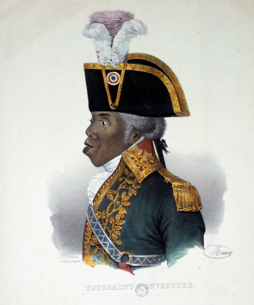 Portrett av Francois Dominique Toussaint kjent som "Toussaint-Louverture" (Toussaint Louverture av French School
