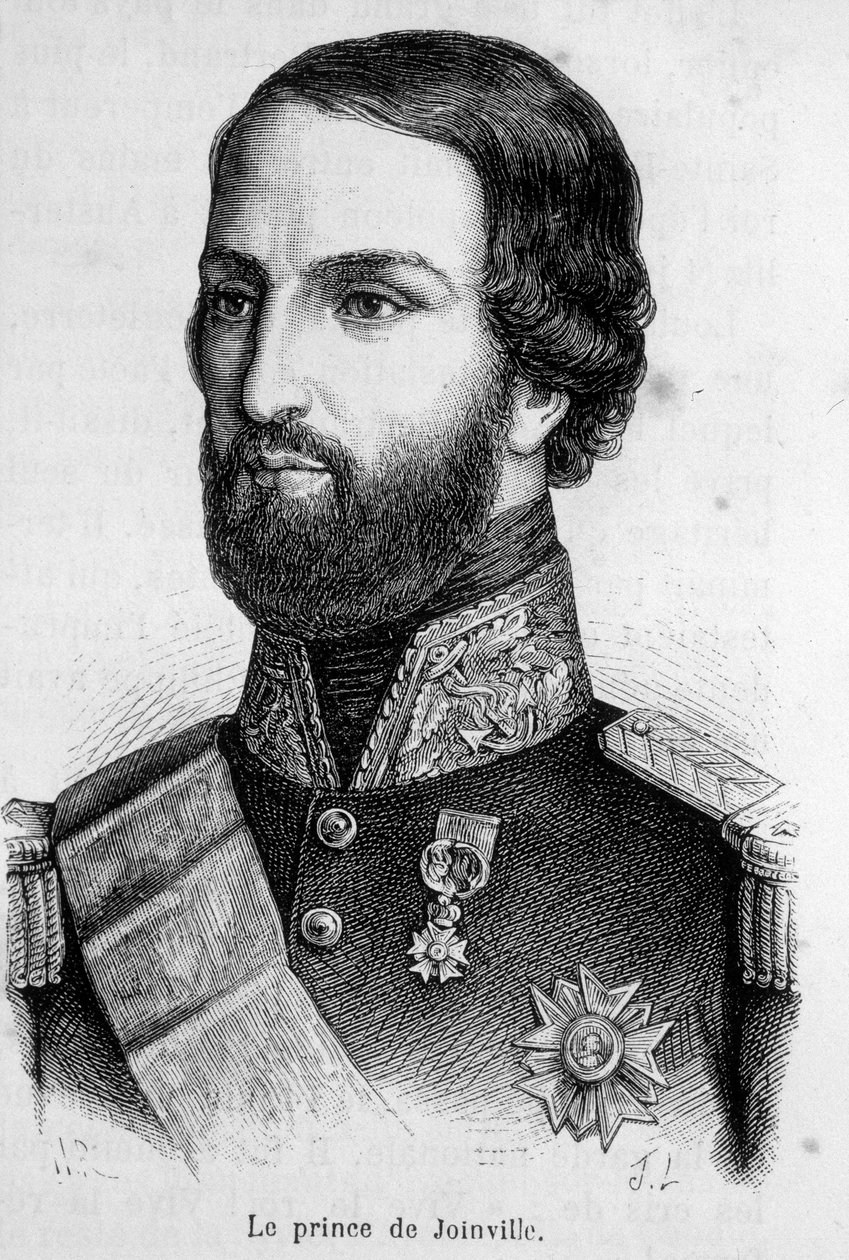 Portrett av Francois Ferdinand Philippe, prins av Joinville (1818-1900). av French School