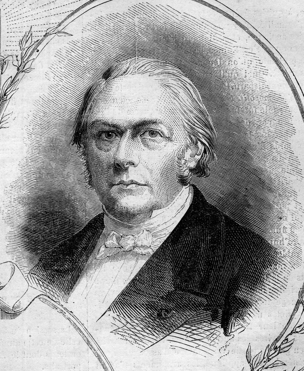 Portrett av Francois Jules Devinck (1802-1878), fransk industrimann og politiker. Gravering i "" Le Monde Illustré"" nr. 262 av 19. april 1862. av French School
