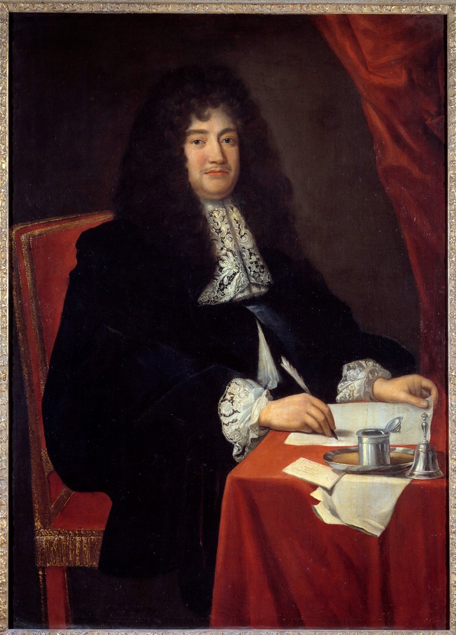 Portrett av Francois Michel Le Tellier, Marquis de Louvois (1639 - 1691), fransk politiker. Anonymt maleri fra 1600-tallet. Museet i Versailles. av French School