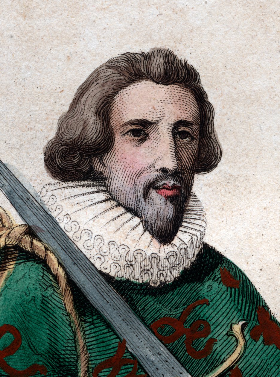 Portrett av Francois de Bonne, hertug av Lesdiguieres (1543-1626), fransk soldat og konstabel av Frankrike. av French School
