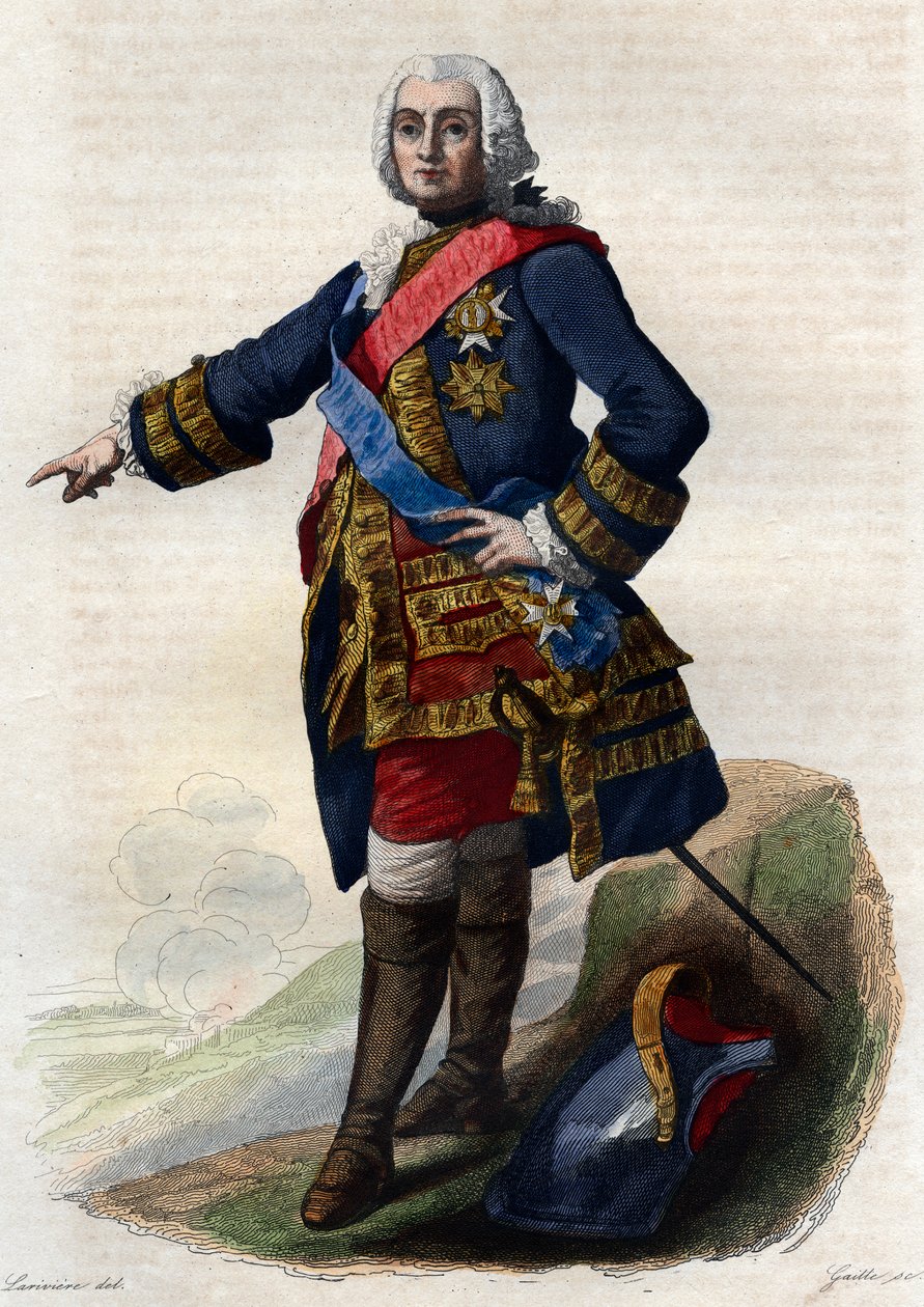 Portrett av Francois de Chevert (1695-1769), fransk general. av French School