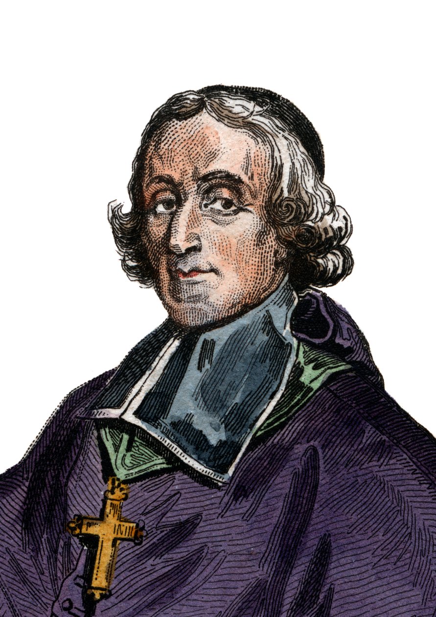 Portrett av Francois de Pons de Salignac de La Mothe Fenelon (1651-1715), fransk erkebiskop, teolog, poet og forfatter. av French School