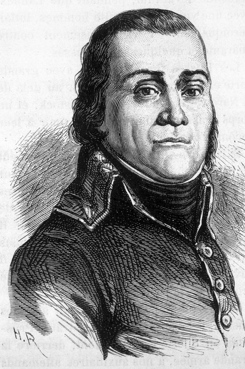 Portrett av François Joseph Lefebvre (1755 - 1820), marskalk og jevnaldrende av Frankrike - i "" L'Histoire de France"" av Henri Martin av French School