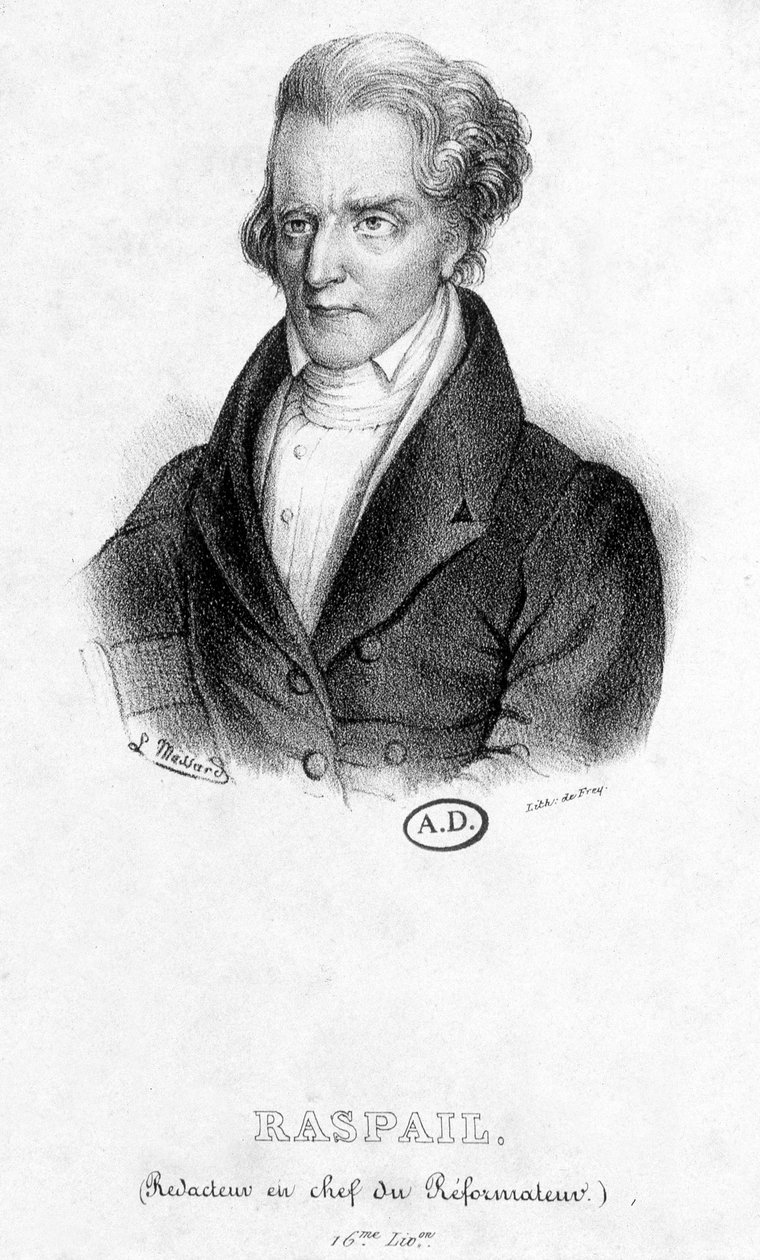 Portrett av François Vincent Raspail (1794 - 1878): Sjefredaktør for reformatoren av French School