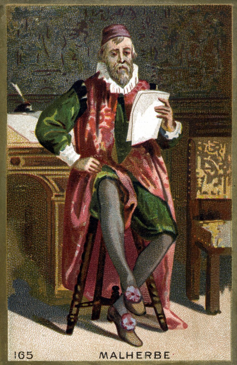 Portrett av François de Malherbe (1555-1628). 1800-talls kromolitografi. av French School