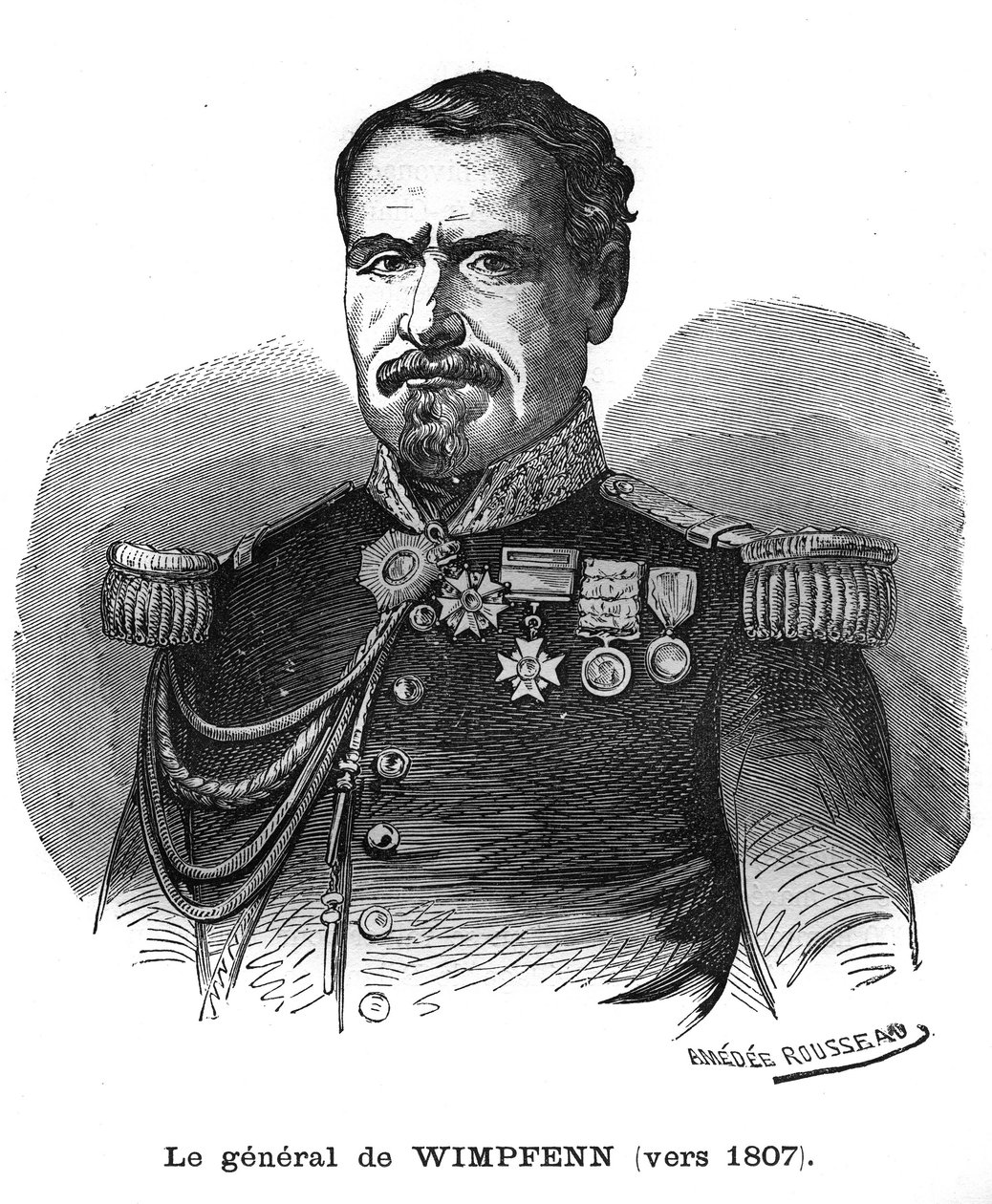 Portrett av baron Emmanuel Felix von Wimpffen (Wimpfenn av French School