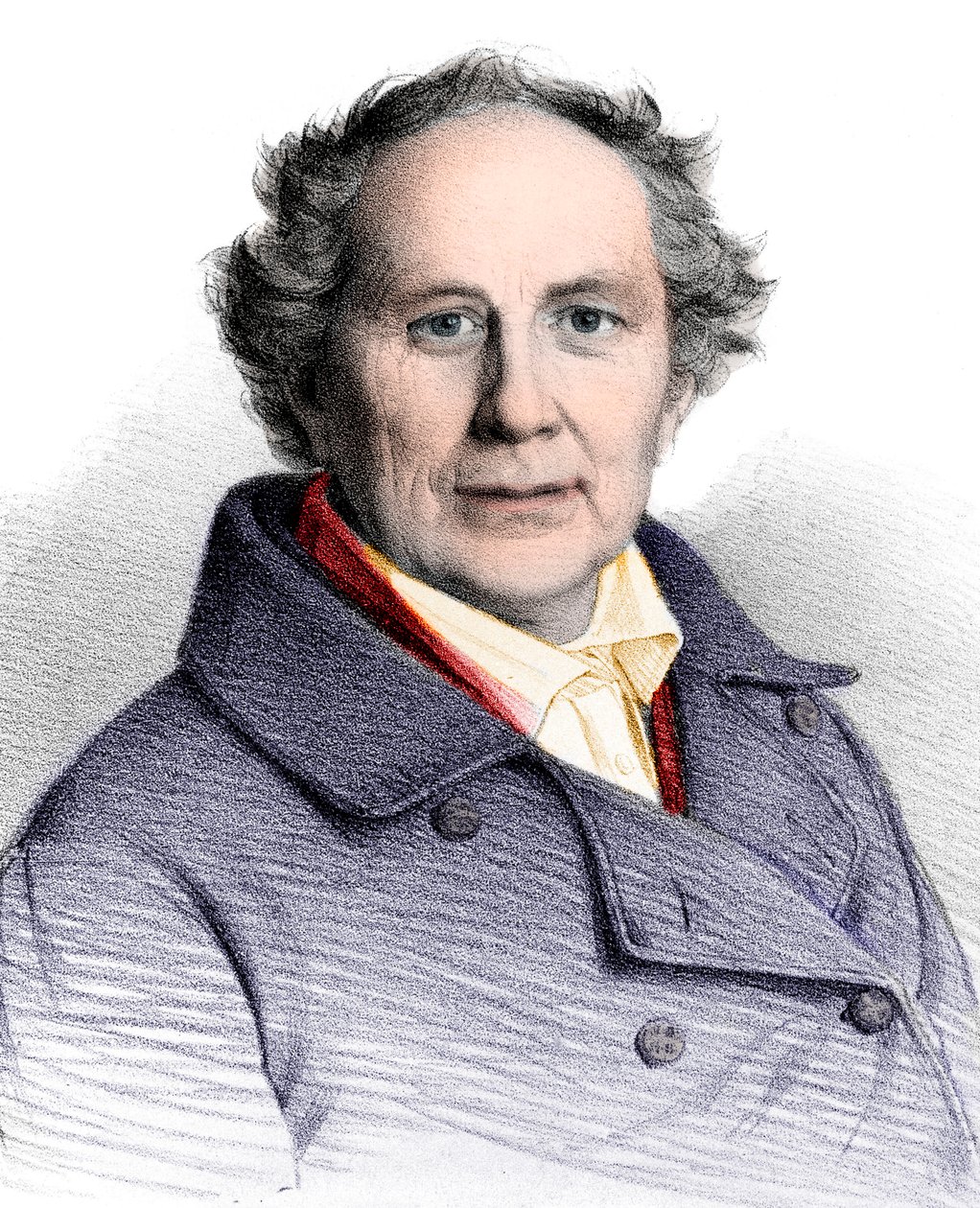 Portrett av Friedrich Wilhelm August Argelander (1799-1875), tysk astronom av French School