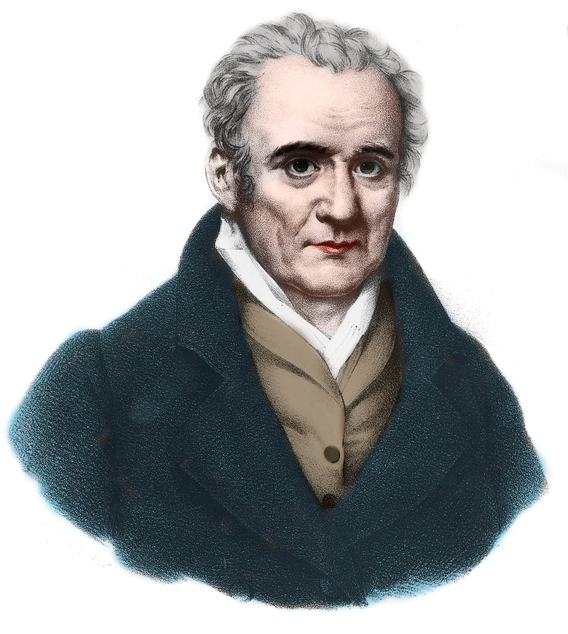 Portrett av Gaspard Monge (1746-1818) greve av Peluse, fransk matematiker og fysiker. av French School