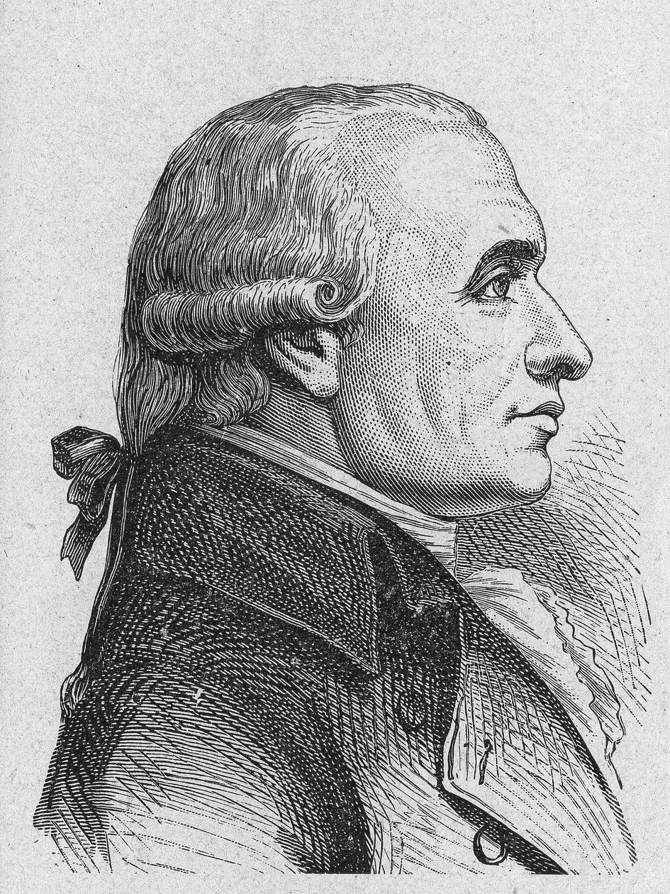 Portrait of Gaspard Monge, Count of Peluse (1746 - 1818), French mathematician - in “Album de la Science; illustrious scientists; Great discoveries””” 1896. av French School