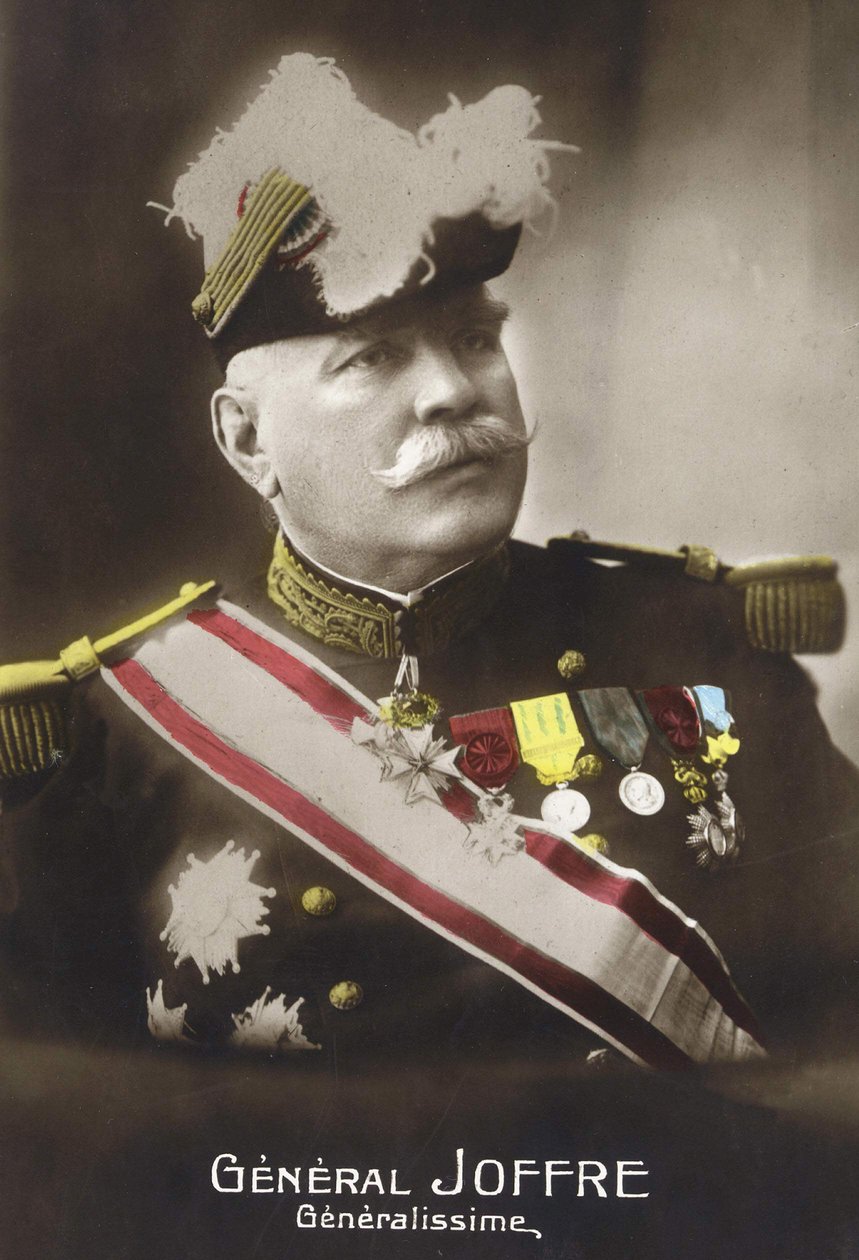 Portrait of General Joseph Joffre (1852 - 1931). av French School