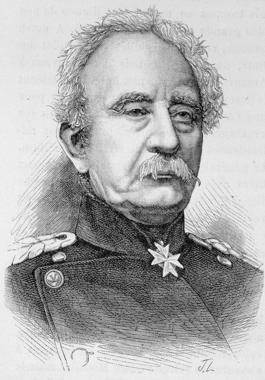 Portrait of General Karl Friedrich Von Steinmetz, Prussian feld marshal (1796 - 1877) - in “” L