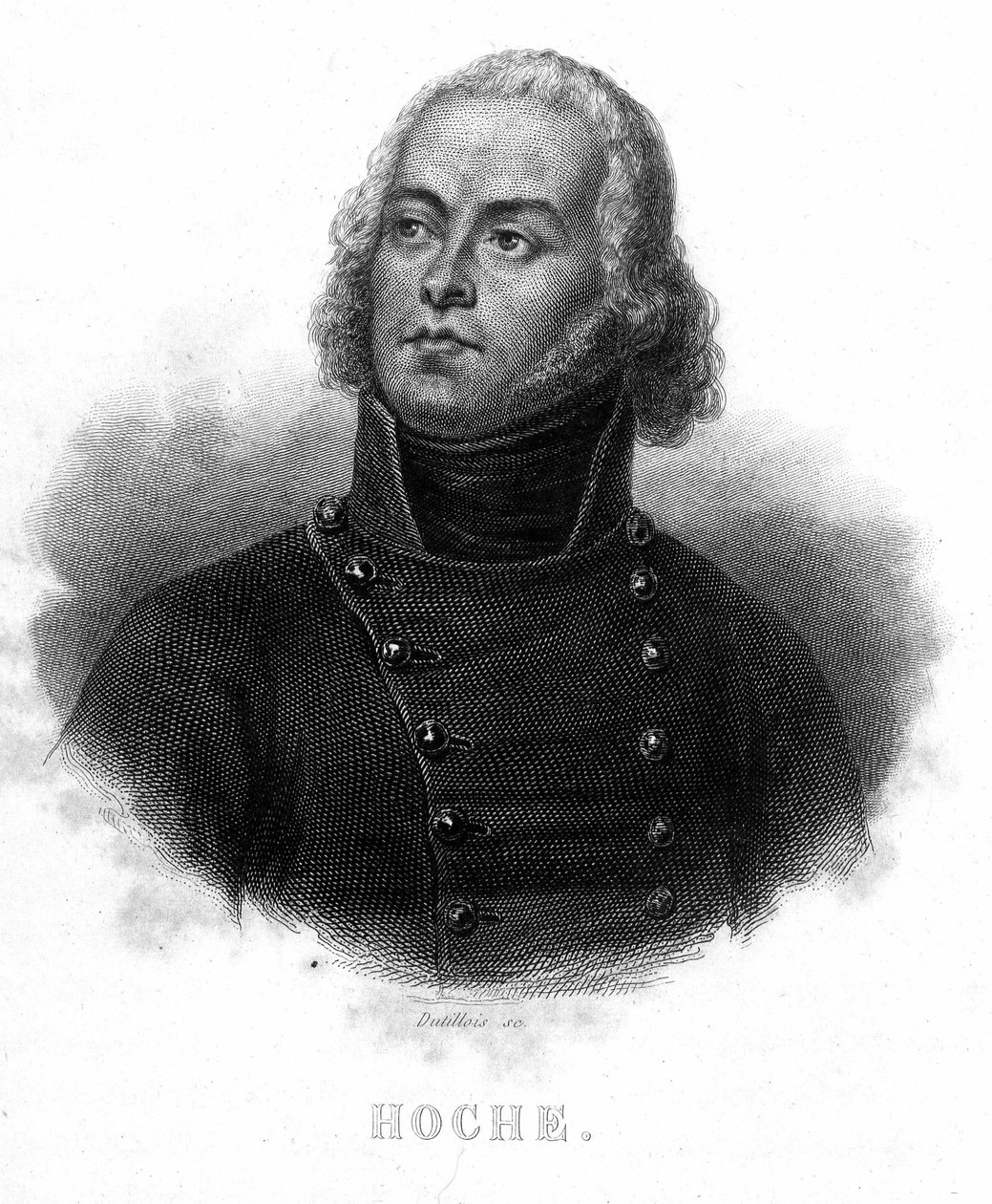 Portrait of General Lazare Louis Hoche (1768 - 1797) - in “” Revolution francaise”” by Thiers. 19th century av French School