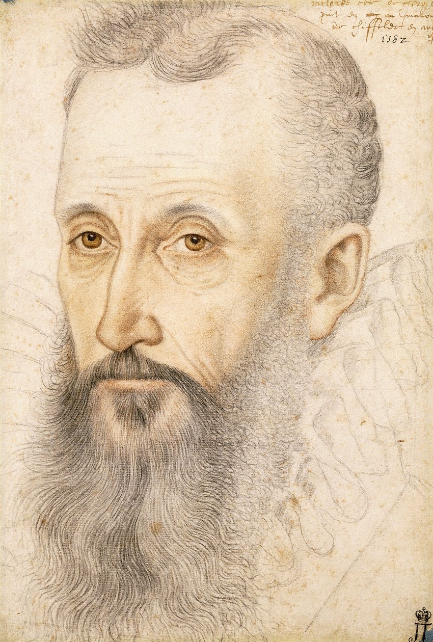 Portrett av George Talbot, jarl av Shrewsbury, ca. 1582 av French School