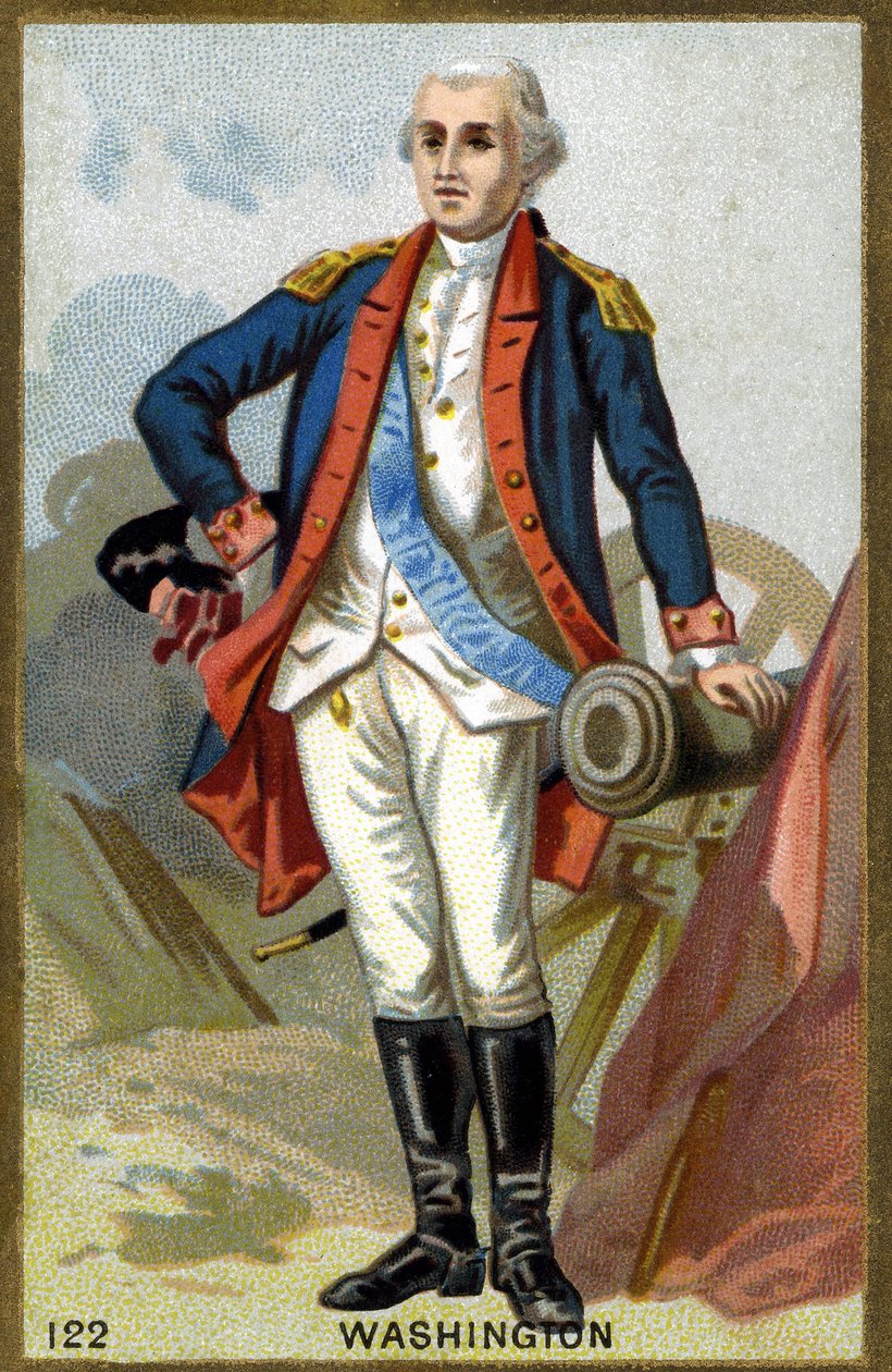 Portrait of George Washington (1732-1799). Chromolithography of the late 19th century. av French School