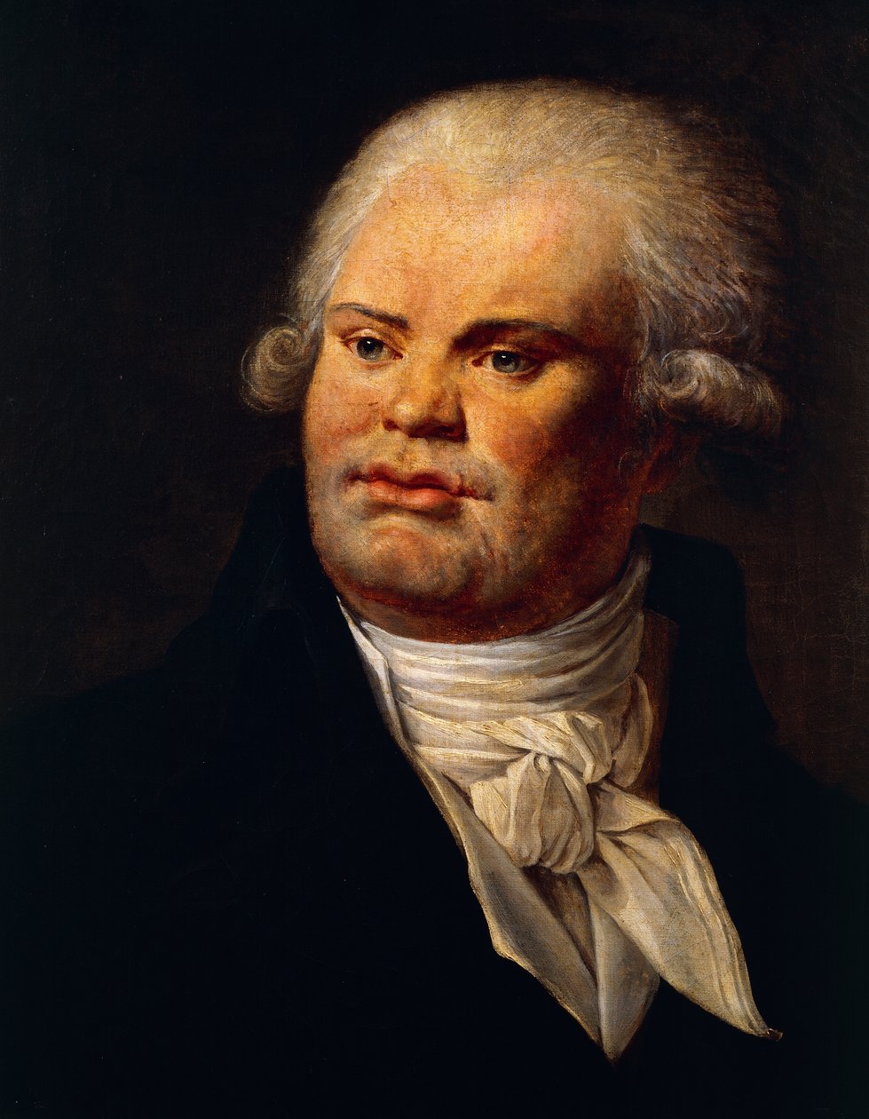 Portrett av Georges Danton (1759-94) (olje på lerret) av French School