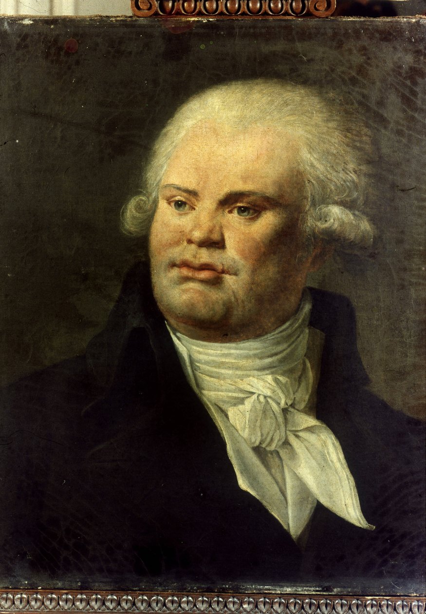 Portrett av Georges Jacques Danton (1759 - 1794). Anonymt maleri av den franske skolen. Musée Carnavalet, Paris. av French School